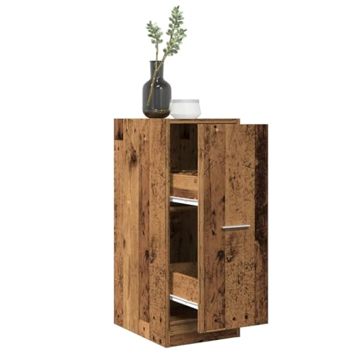 Woonisher Apothekerschrank Altholz-Optik 30x41x77,5 cm Holzwerkstoff kommoden & sideboards allzweckschrank von Woonisher