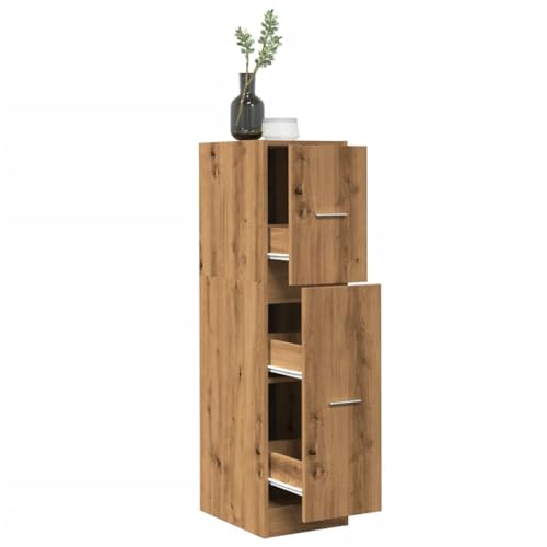 Woonisher Apothekerschrank Artisan-Eiche 30x41x118 cm Holzwerkstoff kommoden & sideboards allzweckschrank von Woonisher