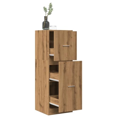Woonisher Apothekerschrank Artisan-Eiche 40x41x118 cm Holzwerkstoff kommoden & sideboards allzweckschrank von Woonisher