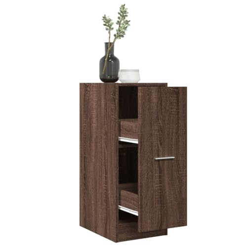 Woonisher Apothekerschrank Braun Eichen-Optik 30x41x77,5 cm Holzwerkstoff kommoden & sideboards allzweckschrank von Woonisher
