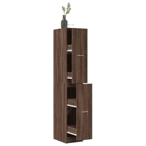 Woonisher Apothekerschrank Eichen-Optik 30x41x174,5 cm Holzwerkstoff kommoden & sideboards allzweckschrank von Woonisher