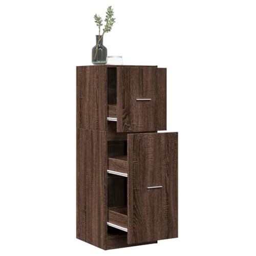 Woonisher Apothekerschrank Eichen-Optik 40x41x118 cm Holzwerkstoff kommoden & sideboards allzweckschrank von Woonisher