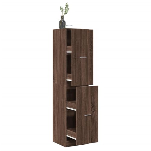 Woonisher Apothekerschrank Eichen-Optik 40x41x174,5 cm Holzwerkstoff kommoden & sideboards allzweckschrank von Woonisher