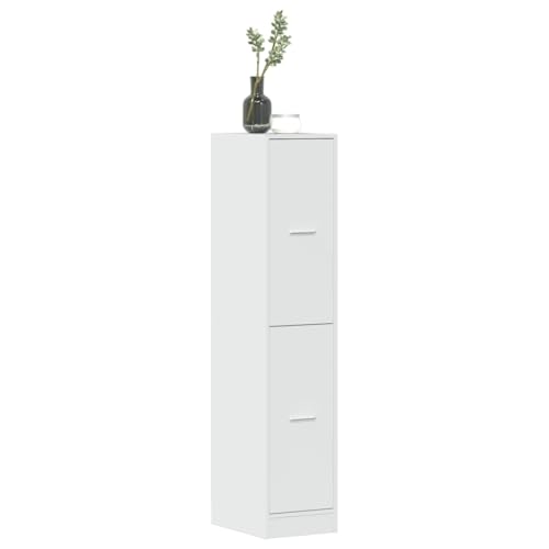 Woonisher Apothekerschrank Hochglanz-Weiß 30x41x144,5 cm Holzwerkstoff kommoden & sideboards allzweckschrank von Woonisher