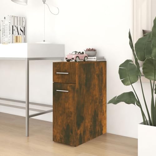 Woonisher Apothekerschrank Räuchereiche 20x45,5x60 cm Holzwerkstoff kommoden & sideboards allzweckschrank von Woonisher