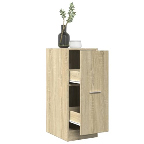 Woonisher Apothekerschrank Sonoma-Eiche 30x41x77,5 cm Holzwerkstoff kommoden & sideboards allzweckschrank von Woonisher