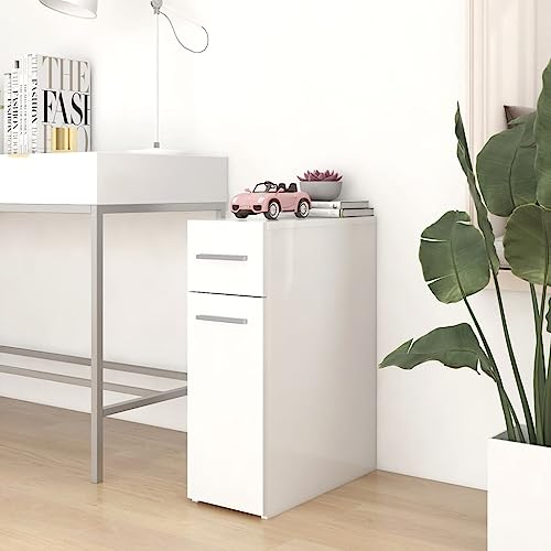 Woonisher Apothekerschrank Weiß 20x45,5x60 cm Holzwerkstoff kommoden & sideboards allzweckschrank von Woonisher