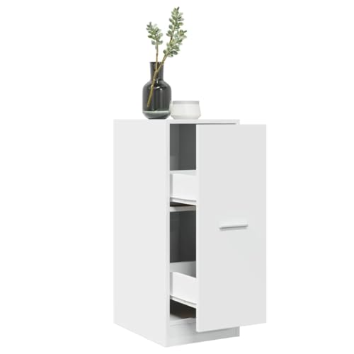 Woonisher Apothekerschrank Weiß 30x41x77,5 cm Holzwerkstoff kommoden & sideboards allzweckschrank von Woonisher