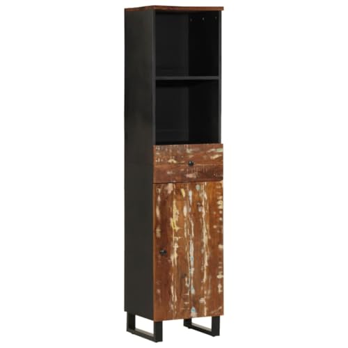 Woonisher Badschrank 38x33x160 cm Altholz Massivholz badmöbel Set mit spiegelschrank Woonisher Badschrank 38x33x160 cm Altholz Massivholz badmöbel Set mit spiegelschrank von Woonisher
