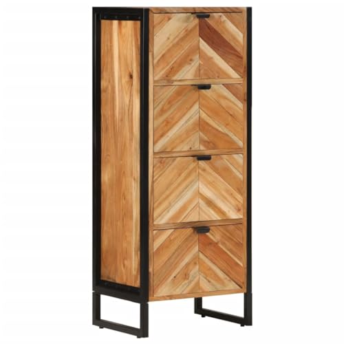 Woonisher Badschrank 40x30x100 cm Massivholz Akazie und Eisen badmöbel Set mit spiegelschrank Woonisher Badschrank 40x30x100 cm Massivholz Akazie und Eisen badmöbel Set mit spiegelschrank von Woonisher