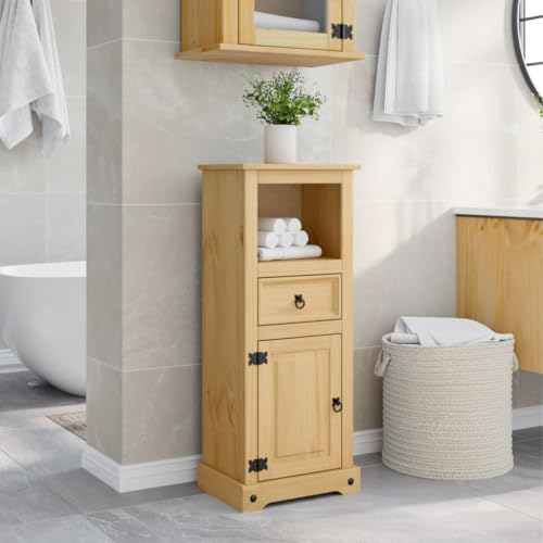 Woonisher Badschrank 45x33x110 cm Massivholz Kiefer badmöbel Set mit spiegelschrank Woonisher Badschrank 45x33x110 cm Massivholz Kiefer badmöbel Set mit spiegelschrank von Woonisher