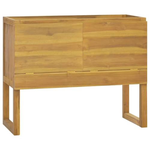 Woonisher Badschrank 90x40x75,5 cm Massivholz Teak kommoden & sideboards allzweckschrank Woonisher Badschrank 90x40x75,5 cm Massivholz Teak kommoden & sideboards allzweckschrank von Woonisher