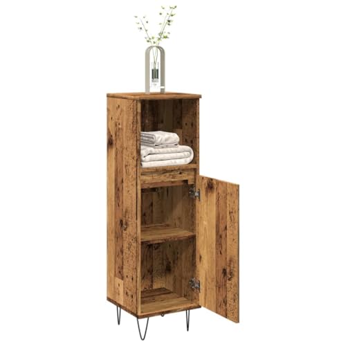 Woonisher Badschrank Altholz-Optik 30x30x100 cm Holzwerkstoff badmöbel Set mit spiegelschrank Woonisher Badschrank Altholz-Optik 30x30x100 cm Holzwerkstoff badmöbel Set mit spiegelschrank von Woonisher