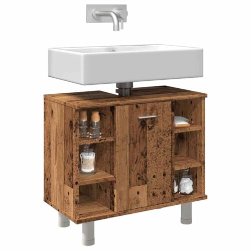 Woonisher Badschrank Altholz-Optik 60x32x53,5 cm Holzwerkstoff badmöbel Set mit spiegelschrank Woonisher Badschrank Altholz-Optik 60x32x53,5 cm Holzwerkstoff badmöbel Set mit spiegelschrank von Woonisher