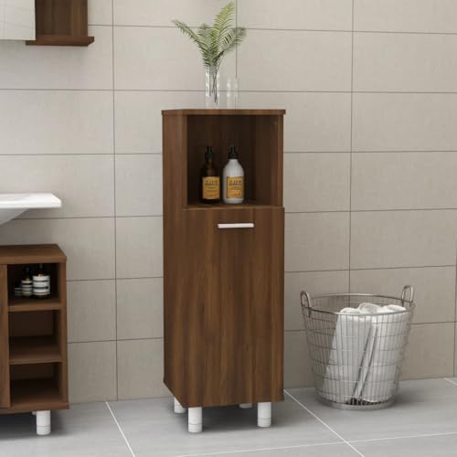 Woonisher Badschrank Braun Eichen-Optik 30x30x95 cm Holzwerkstoff badmöbel Set mit spiegelschrank Woonisher Badschrank Braun Eichen-Optik 30x30x95 cm Holzwerkstoff badmöbel Set mit spiegelschrank von Woonisher