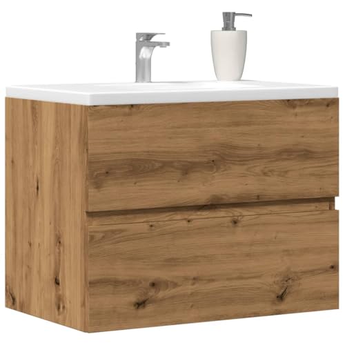 Woonisher Badschrank -Eiche 60x38,5x45 cm Holzwerkstoff badmöbel Set mit spiegelschrank Woonisher Badschrank -Eiche 60x38,5x45 cm Holzwerkstoff badmöbel Set mit spiegelschrank von Woonisher