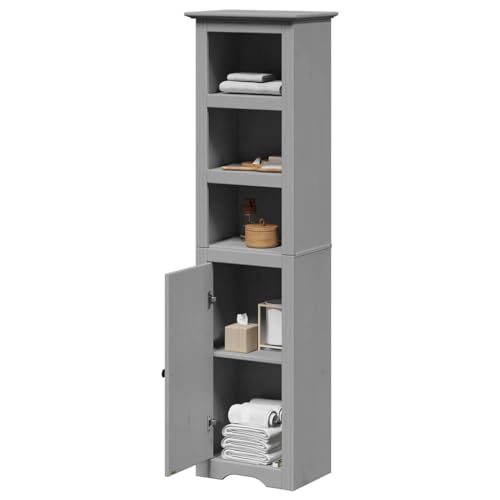 Woonisher Badschrank Grau 44x30x160 cm badmöbel Set mit spiegelschrank Woonisher Badschrank Grau 44x30x160 cm badmöbel Set mit spiegelschrank von Woonisher