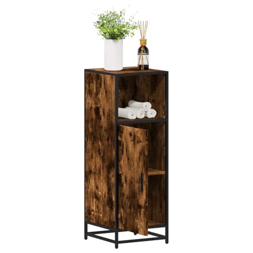 Woonisher Badschrank Räuchereiche 35x37,5x100 cm Holzwerkstoff badmöbel Set mit spiegelschrank Woonisher Badschrank Räuchereiche 35x37,5x100 cm Holzwerkstoff badmöbel Set mit spiegelschrank von Woonisher