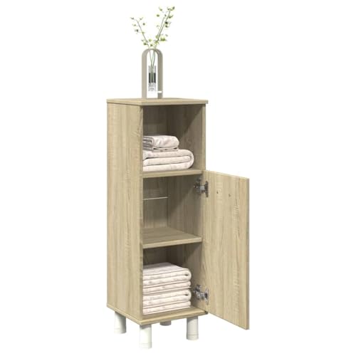 Woonisher Badschrank Sonoma-Eiche 30,5x30x95 cm Holzwerkstoff badmöbel Set mit spiegelschrank Woonisher Badschrank Sonoma-Eiche 30,5x30x95 cm Holzwerkstoff badmöbel Set mit spiegelschrank von Woonisher