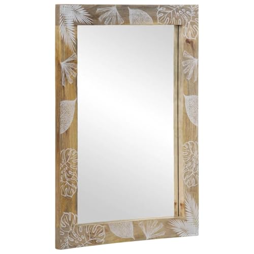 Woonisher Badspiegel Grau 50x3x70 cm Massivholz Mango badmöbel Set mit spiegelschrank Woonisher Badspiegel Grau 50x3x70 cm Massivholz Mango badmöbel Set mit spiegelschrank von Woonisher