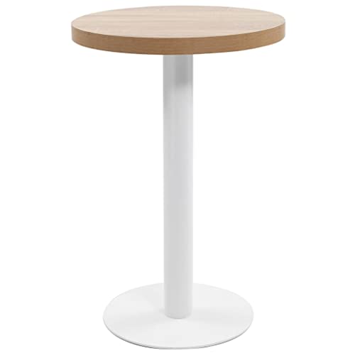 Woonisher Bistrotisch Hellbraun 50 cm MDF von Woonisher