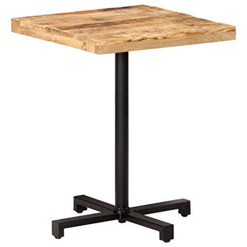 Woonisher Bistrotisch Quadratisch 60x60x75 cm Raues Mangoholz von Woonisher