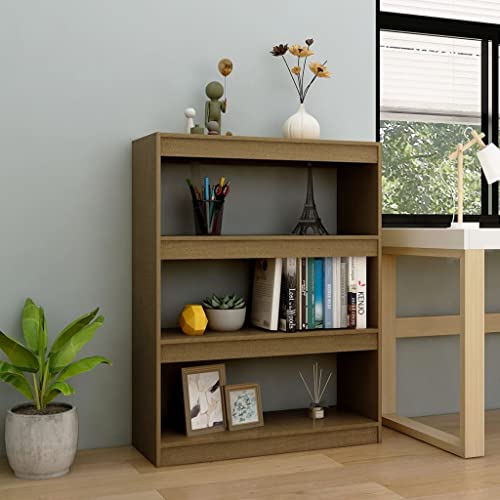 Woonisher Bücherregal/Raumteiler Honigbraun 100x30x103 Massivholz Kiefer bücherregal Holz Woonisher Bücherregal/Raumteiler Honigbraun 100x30x103 Massivholz Kiefer bücherregal Holz von Woonisher