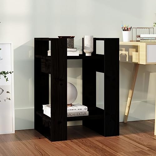 Woonisher Bücherregal/Raumteiler Schwarz 41x35x57 cm Massivholz Kiefer bücherregal Holz Woonisher Bücherregal/Raumteiler Schwarz 41x35x57 cm Massivholz Kiefer bücherregal Holz von Woonisher