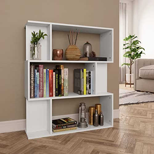 Woonisher Bücherregal/Raumteiler Weiß 80x24x96 cm Holzwerkstoff bücherregal Holz von Woonisher