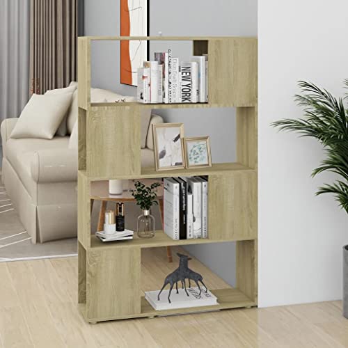 Woonisher Bücherregal Raumteiler Sonoma-Eiche 80x24x124,5cm Holzwerkstoff bücherregal Holz Woonisher Bücherregal Raumteiler Sonoma-Eiche 80x24x124,5cm Holzwerkstoff bücherregal Holz von Woonisher
