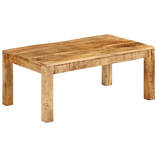 Woonisher Couchtisch 100x55x40 cm Massivholz Mango Table Basse Salon Petite Table Jardin de von Woonisher