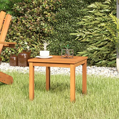 Woonisher Couchtisch 40x40x36 cm Massivholz Akazie Kunststoff gartentisch wetterfest von Woonisher