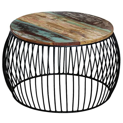 Woonisher Couchtisch Rund Altholz Massiv 68x37 cm Table Basse Salon Petite Table Jardin de Woonisher Couchtisch Rund Altholz Massiv 68x37 cm Table Basse Salon Petite Table Jardin de von Woonisher