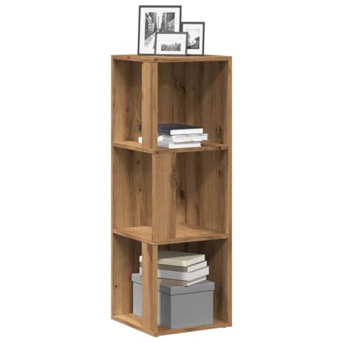 Woonisher Eckregal Artisan-Eiche 33x33x100 cm Holzwerkstoff kommoden & sideboards allzweckschrank Woonisher Eckregal Artisan-Eiche 33x33x100 cm Holzwerkstoff kommoden & sideboards allzweckschrank von Woonisher
