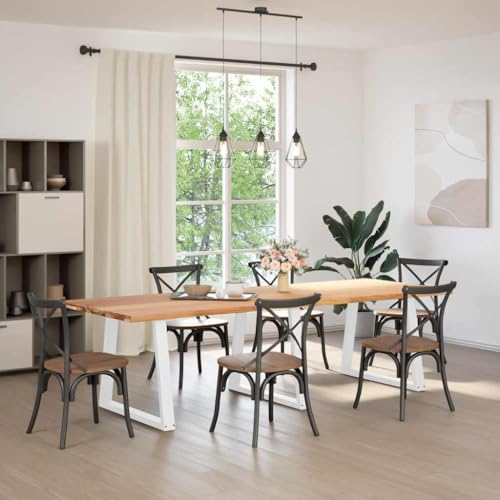 Woonisher Esstisch Hellbraun 280x100x74 cm Massivholz Eiche Rechteckig Woonisher Esstisch Hellbraun 280x100x74 cm Massivholz Eiche Rechteckig von Woonisher