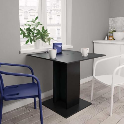 Woonisher Esstisch Schwarz 80x80x75 cm Holzwerkstoff Woonisher Esstisch Schwarz 80x80x75 cm Holzwerkstoff von Woonisher
