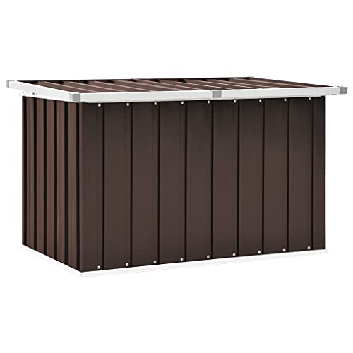 Woonisher Garten Aufbewahrungsbox 138x53x57 cm 330 L Dunkelgrau Schwarz aufbewahrungsbox Garten von Woonisher