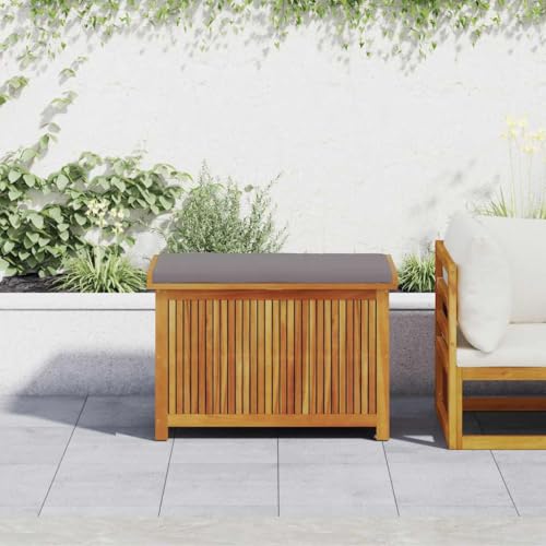Woonisher Garten-Auflagenbox Schwarz 110x50x58 cm Poly Rattan aufbewahrungsbox Garten von Woonisher