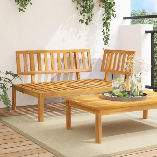 Woonisher Garten-Ecksofa aus Paletten Massivholz Akazie von Woonisher
