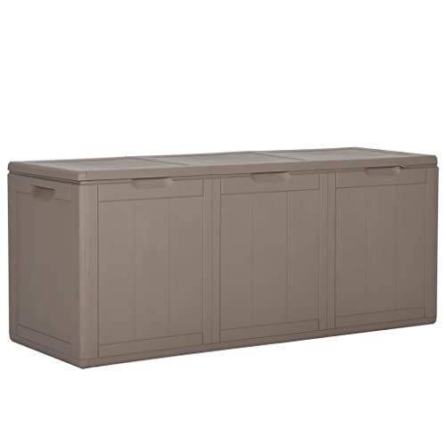 Woonisher Gartenbox Grau PP Rattan 270 L aufbewahrungsbox Garten Woonisher Gartenbox Grau PP Rattan 270 L aufbewahrungsbox Garten von Woonisher