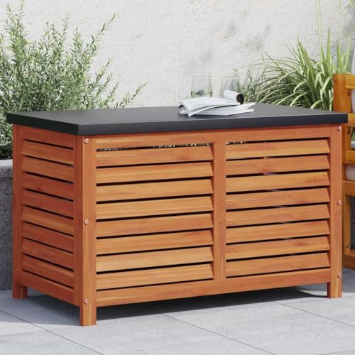 Woonisher Gartentruhe Anthrazit 99x49,5x58,5 cm Massivholz Tanne aufbewahrungsbox Garten Woonisher Gartentruhe Anthrazit 99x49,5x58,5 cm Massivholz Tanne aufbewahrungsbox Garten von Woonisher