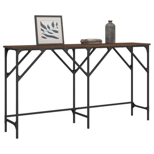 Woonisher Konsolentisch Braun Eichen-Optik 140x29x75 cm Holzwerkstoff beistelltisch Holz Outdoor klein Tisch Woonisher Konsolentisch Braun Eichen-Optik 140x29x75 cm Holzwerkstoff beistelltisch Holz Outdoor klein Tisch von Woonisher