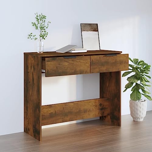 Woonisher Konsolentisch Räuchereiche 90x36x75 cm Holzwerkstoff beistelltisch Holz Outdoor klein Tisch Woonisher Konsolentisch Räuchereiche 90x36x75 cm Holzwerkstoff beistelltisch Holz Outdoor klein Tisch von Woonisher
