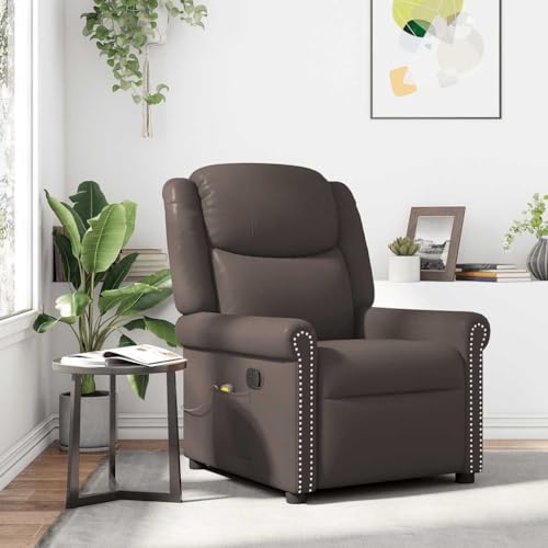 Woonisher Massagesessel Braun Glänzendes Kunstlederwohnzimmersessel Sessel relaxsessel stillsessel Woonisher Massagesessel Braun Glänzendes Kunstlederwohnzimmersessel Sessel relaxsessel stillsessel von Woonisher