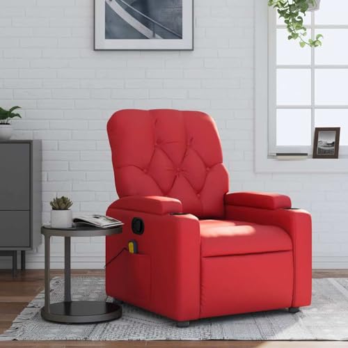Woonisher Massagesessel Rot Kunstlederwohnzimmersessel Sessel relaxsessel stillsessel Woonisher Massagesessel Rot Kunstlederwohnzimmersessel Sessel relaxsessel stillsessel von Woonisher