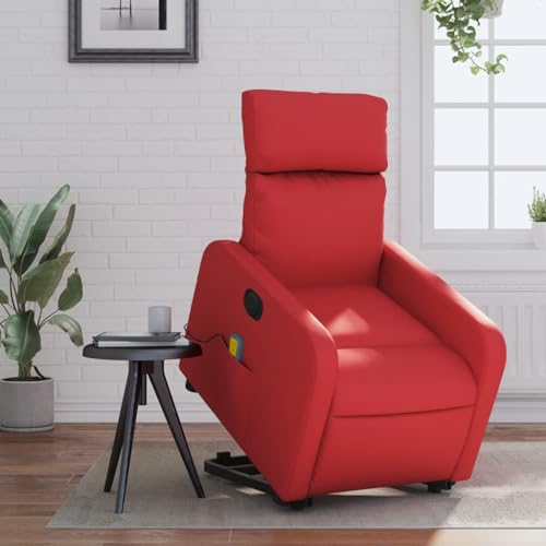 Woonisher Massagesessel mit Aufstehhilfe Elektrisch Rot Kunstlederwohnzimmersessel Sessel relaxsessel stillsessel Woonisher Massagesessel mit Aufstehhilfe Elektrisch Rot Kunstlederwohnzimmersessel Sessel relaxsessel stillsessel von Woonisher