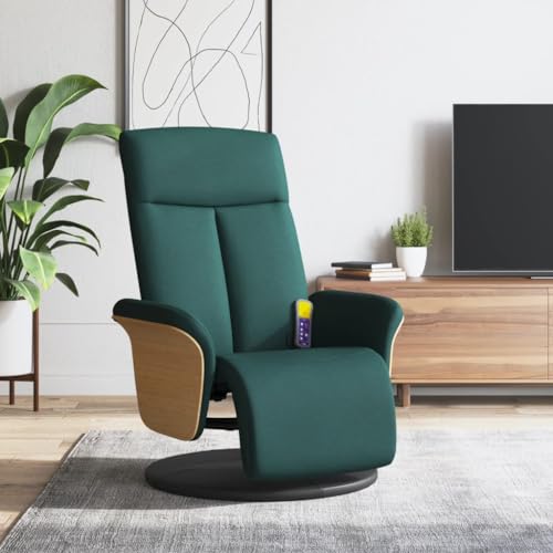 Woonisher Massagesessel mit Fußteil Dunkelgrün Stoffwohnzimmersessel Sessel relaxsessel stillsessel Woonisher Massagesessel mit Fußteil Dunkelgrün Stoffwohnzimmersessel Sessel relaxsessel stillsessel von Woonisher
