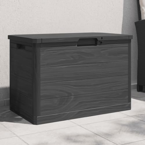 Woonisher Outdoor-Kissenbox Anthrazit 73x50,5x46,5 cm Polypropylen aufbewahrungsbox Garten von Woonisher
