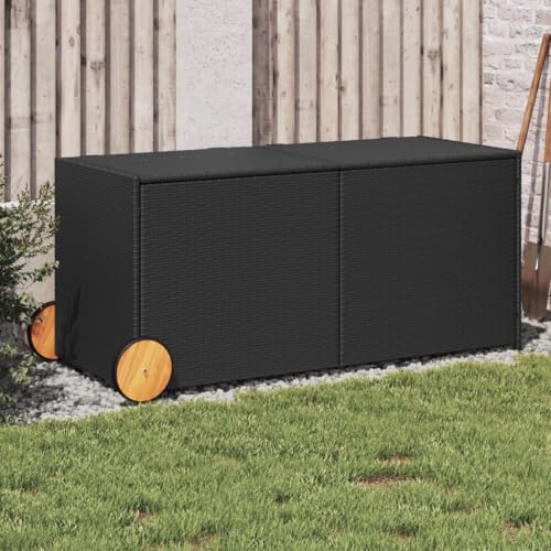 Woonisher Outdoor-Kissenbox Braun 77,5x44,5x53 cm Polypropylen aufbewahrungsbox Garten von Woonisher