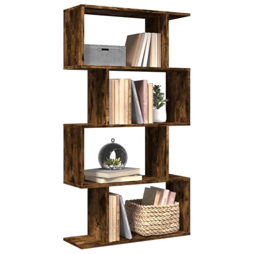 Woonisher Raumteiler-Bücherregal 4 Böden Räuchereiche 70x24x129 cm bücherregal Holz Woonisher Raumteiler-Bücherregal 4 Böden Räuchereiche 70x24x129 cm bücherregal Holz von Woonisher